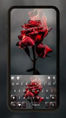 Burning Rose Keyboard Backgrou android App screenshot 4